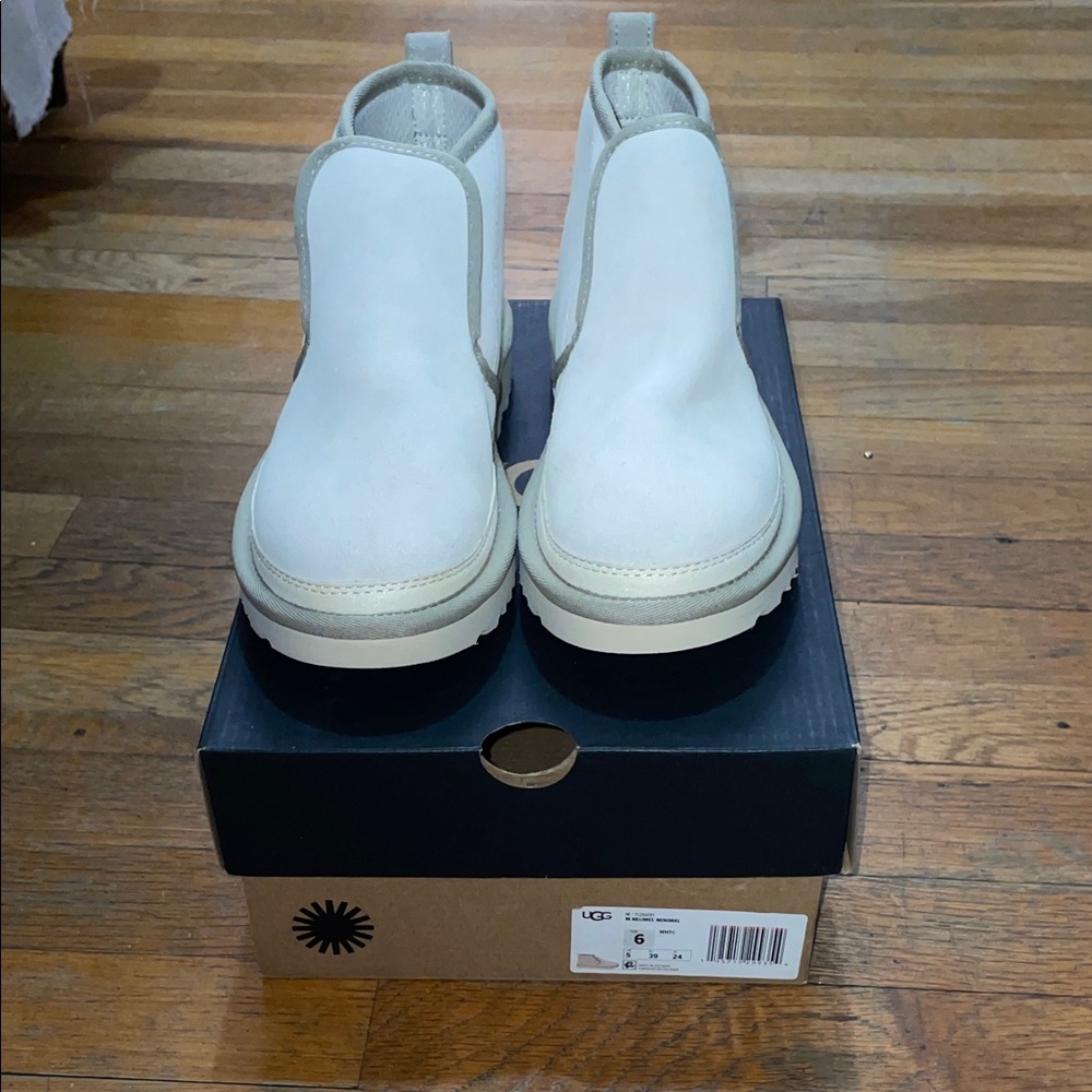 UGG Cream Slip-On Boots